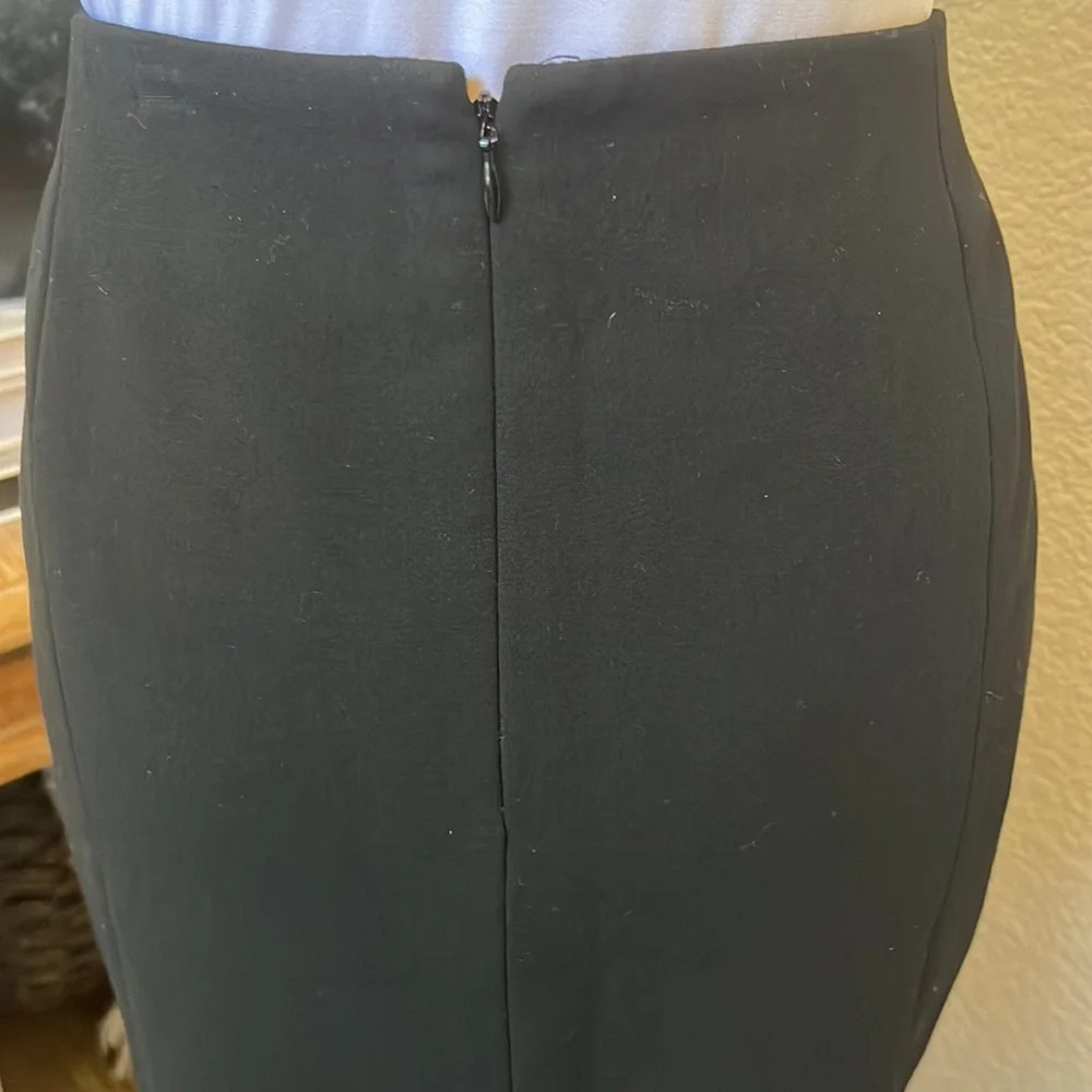 TALBOTS PONTE A-LINE BLACK SKIRT - Picture 4 of 7